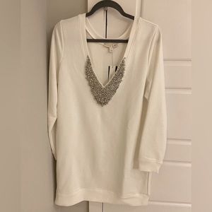 INC Beaded Long Sweatshirt / Sweater - NWT